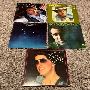 5 Country Record Lot - Willie, Terri Gibbs, Etc.